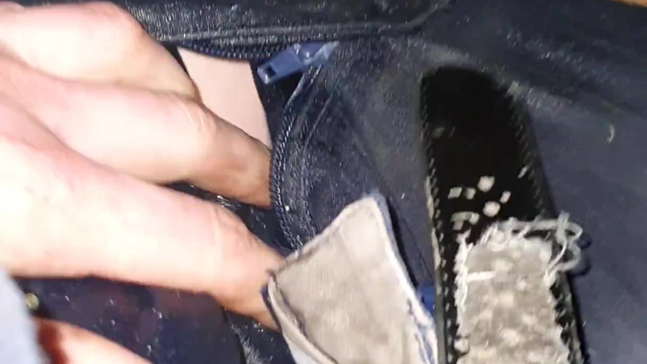Gay Guy Pees in Work Pants and Panties