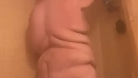 Chubby Young Guy Takes Hot Shower