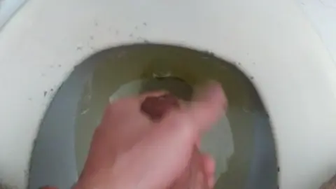 Gay Guy Pisses and Cums in Huge Loads