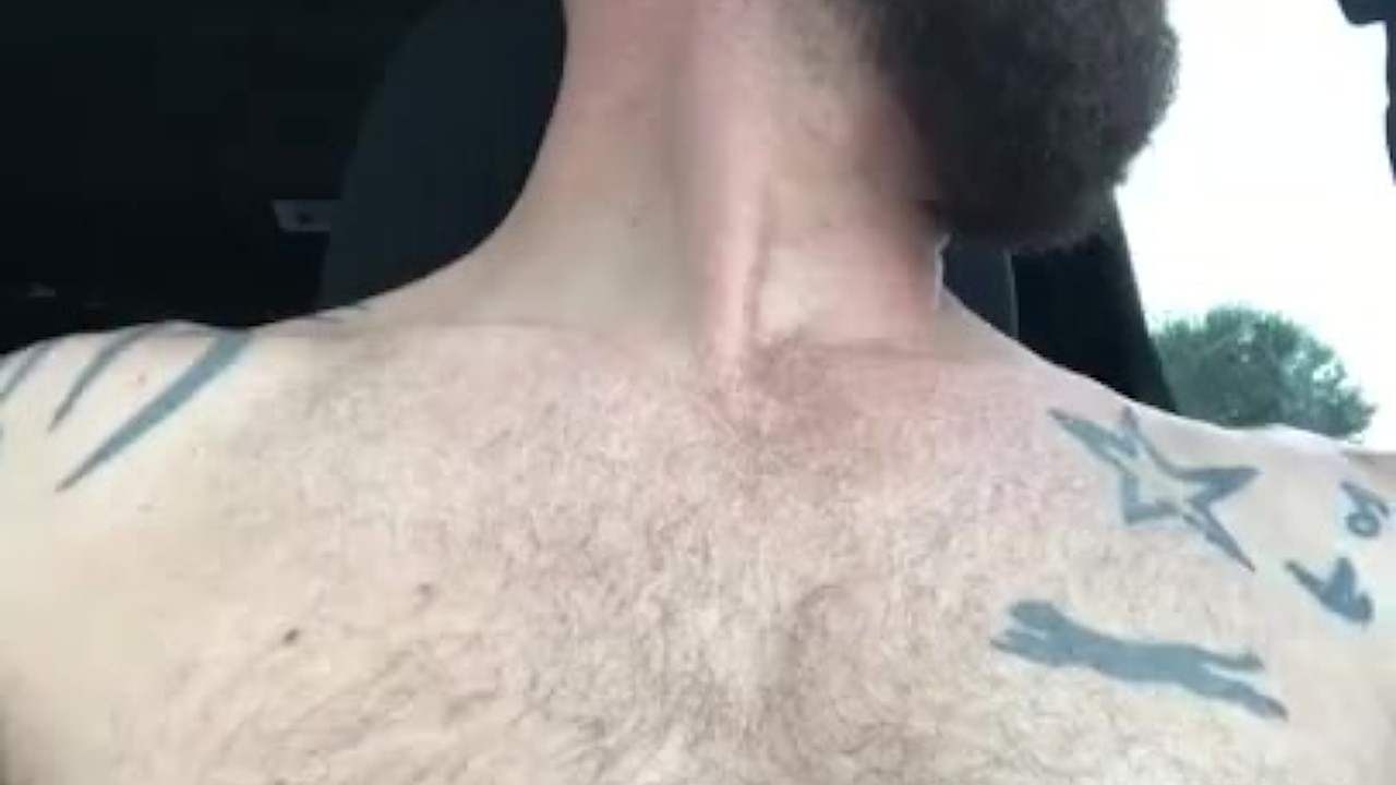 Gay Couple Engages in Public Car Nipple and Pit Play