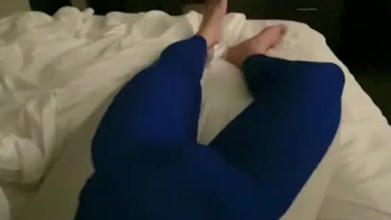 Guy Plays with Speedo Bodysuit Tease