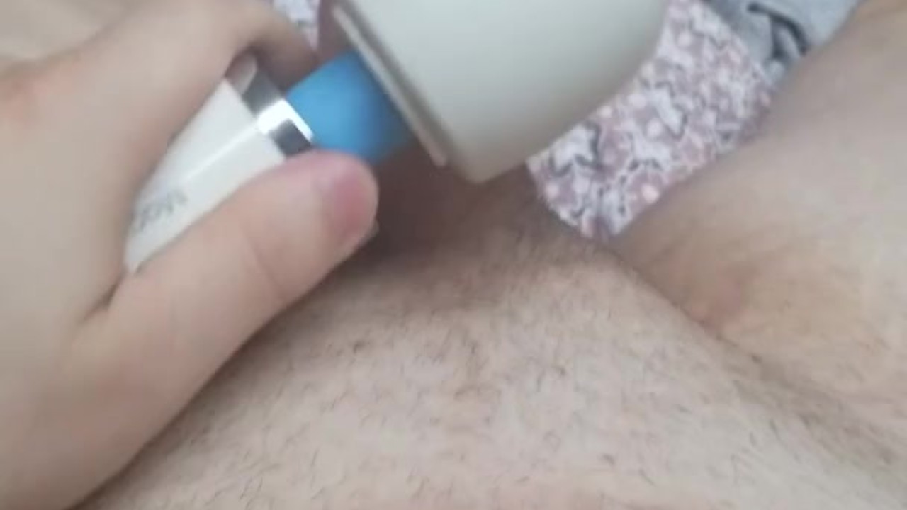 Vibrator Induces Massive Cumshot