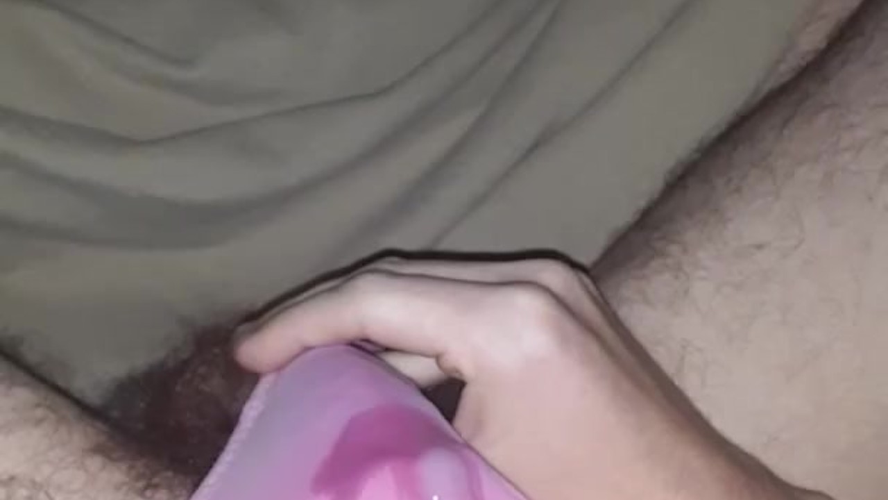 Guy Cums in Panties During Solo Play