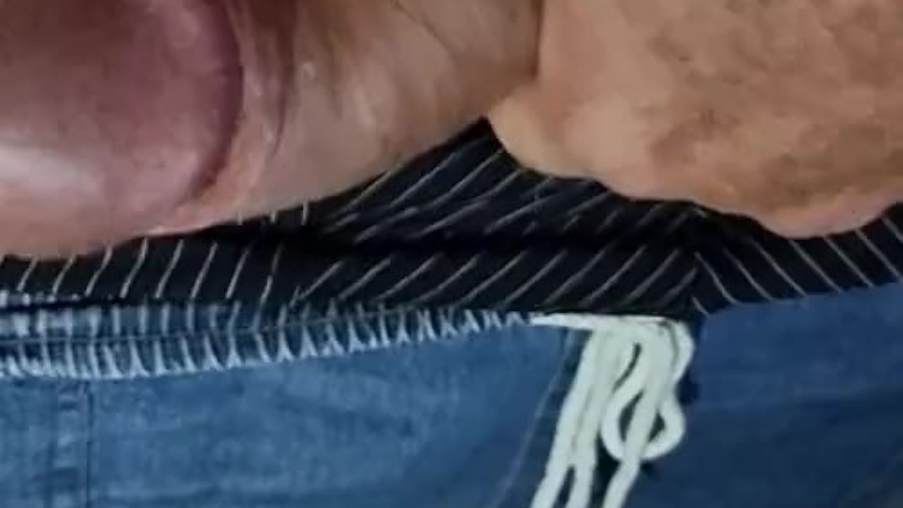 Solo Guy Strokes His Uncut Cock