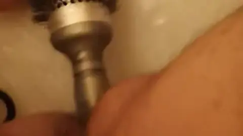 Guy Masturbates with Brush Like Dog
