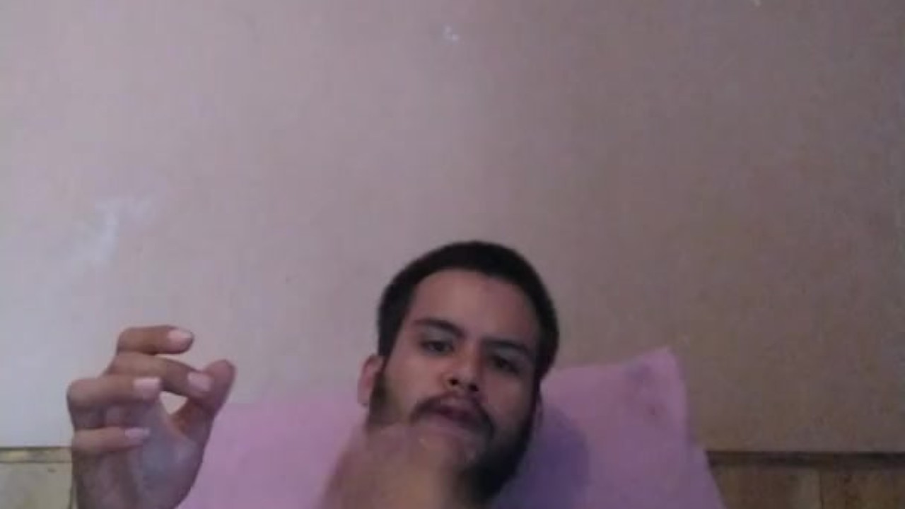 Guy Masturbates with Smoke