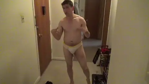 Guy Masturbates After Removing Speedo