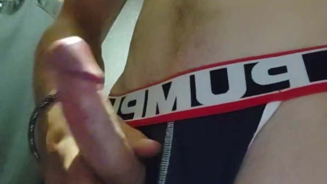 Young Guy Shows Off His Big Cock