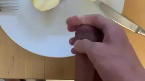 Asian Twink Eats Cum for Breakfast