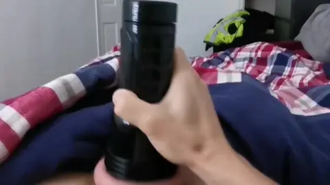 Guy Cums into Fleshlight from POV