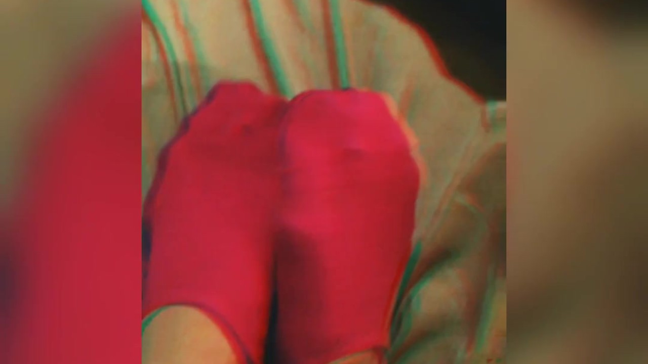 Guy in Pink Converse Socks Tease