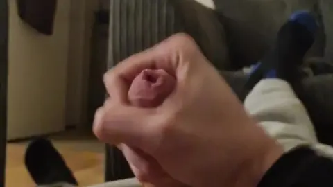 Uncut Straight Lad Cums Hard with Big Cumshot