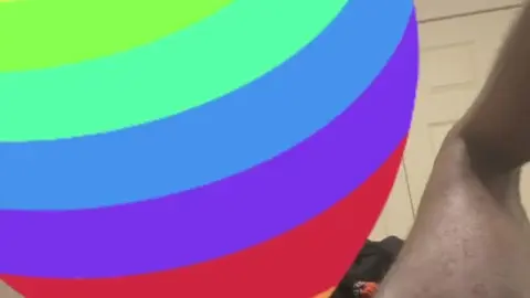 Sissy Boy Anal Plays with Giant Dildo
