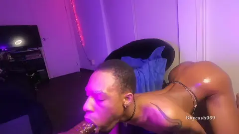 Young Guy Sucks Dildo Machine and Gets Fucked