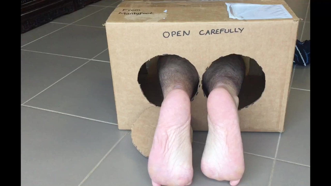 Big Male Feet Worship in Striped Socks