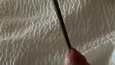 Guy Performs Sounding and Jacks Off