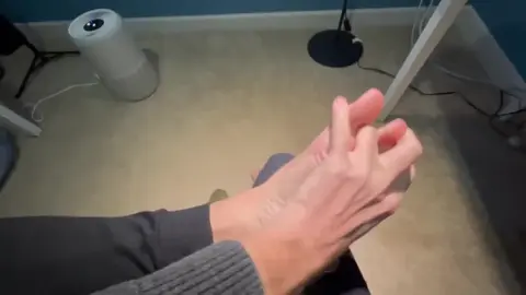 Guy Shows Off His Feet Close Up