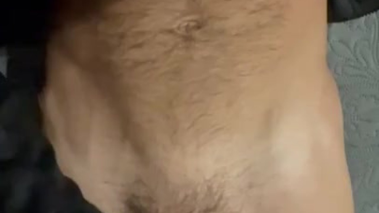 Hairy Guy Jerks Off His Thick Cock