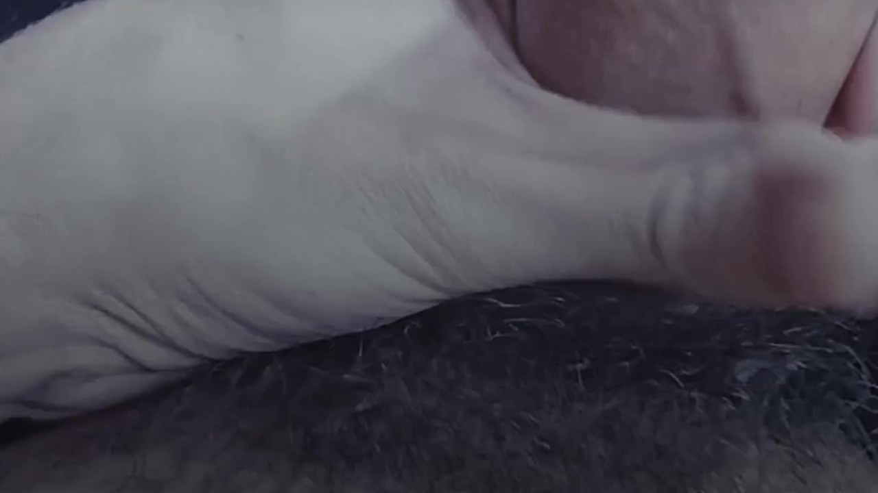 Guy Masturbates to Climax in Bed at Night