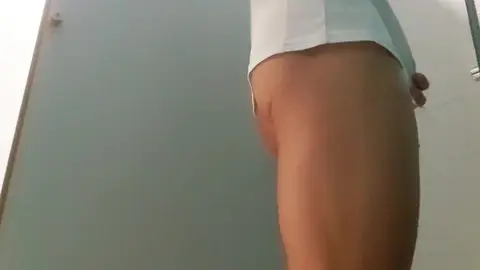 Fitness Model Jerks Off in Shower