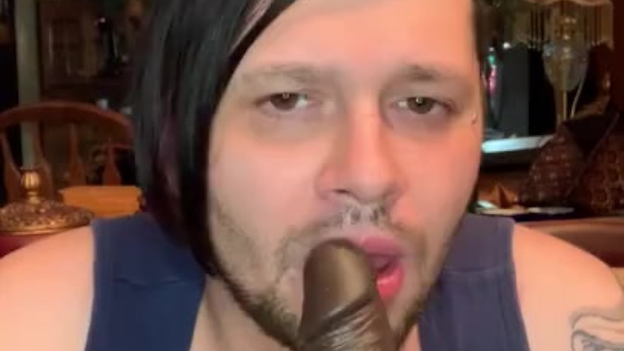 Big Black Cock Sucking Fantasy Scene