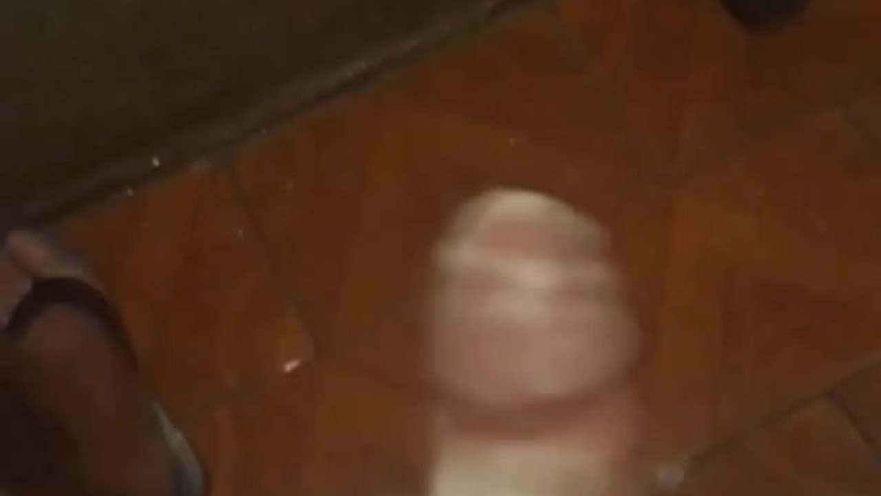 Solo Guy Masturbates in Bathroom