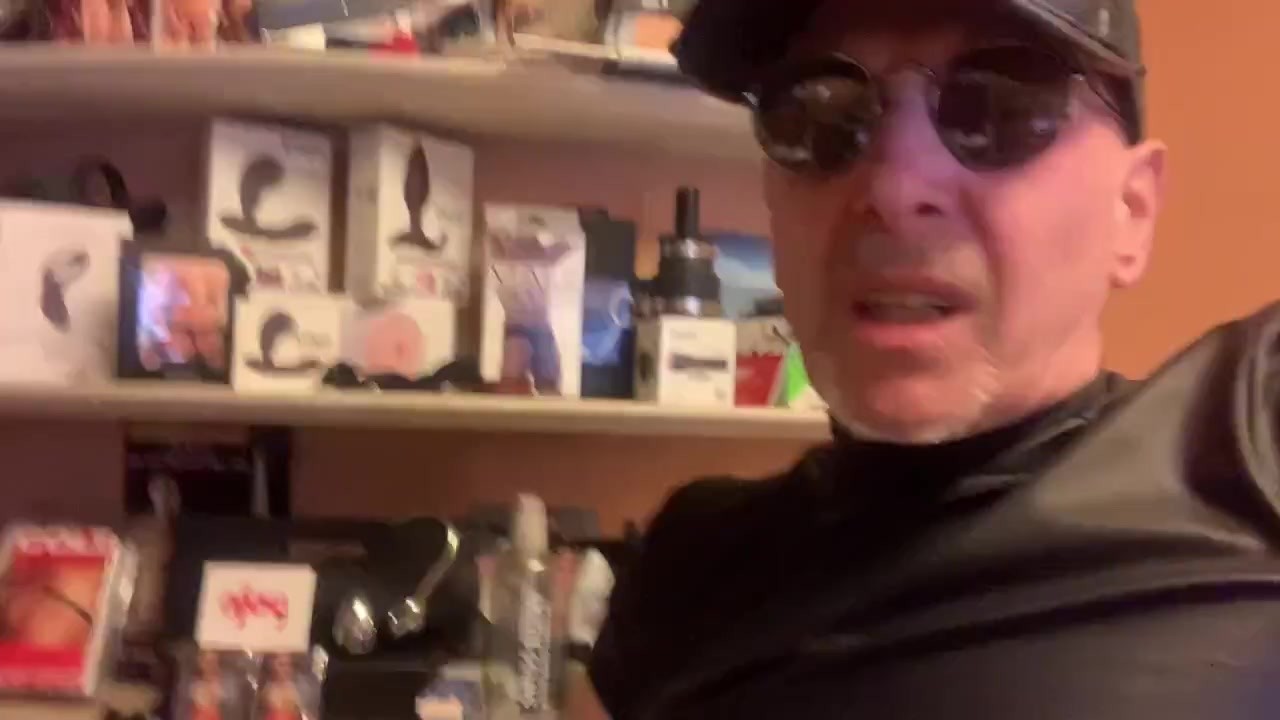 Leather Club Owner Masturbates in Office