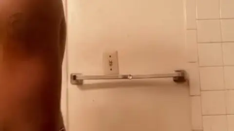 Gay Twink Twerks in Bathroom