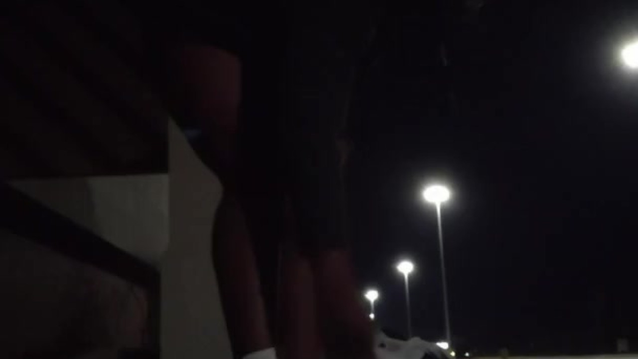 Gay Threesome in Public with Double Penetration