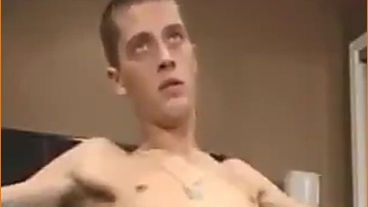 Soldier Takes Intense Orgasm with Eyes Rolled Back