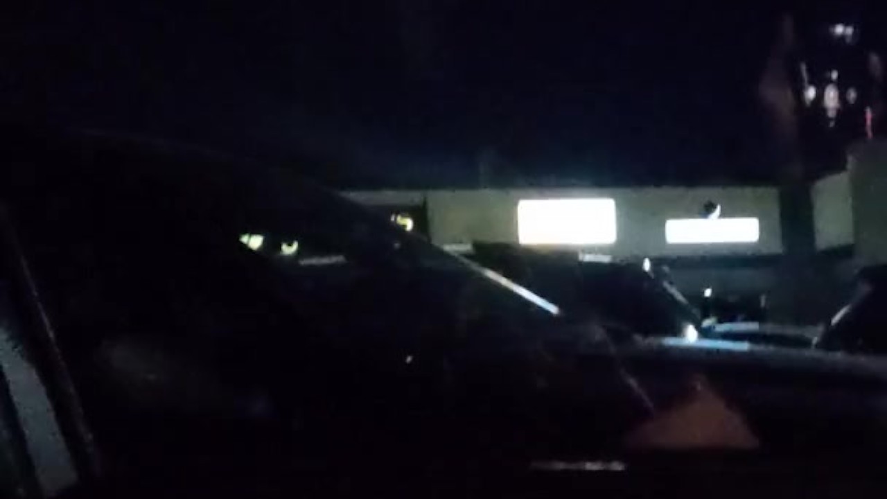 Public Parking Lot Blowjob with Dome Light On
