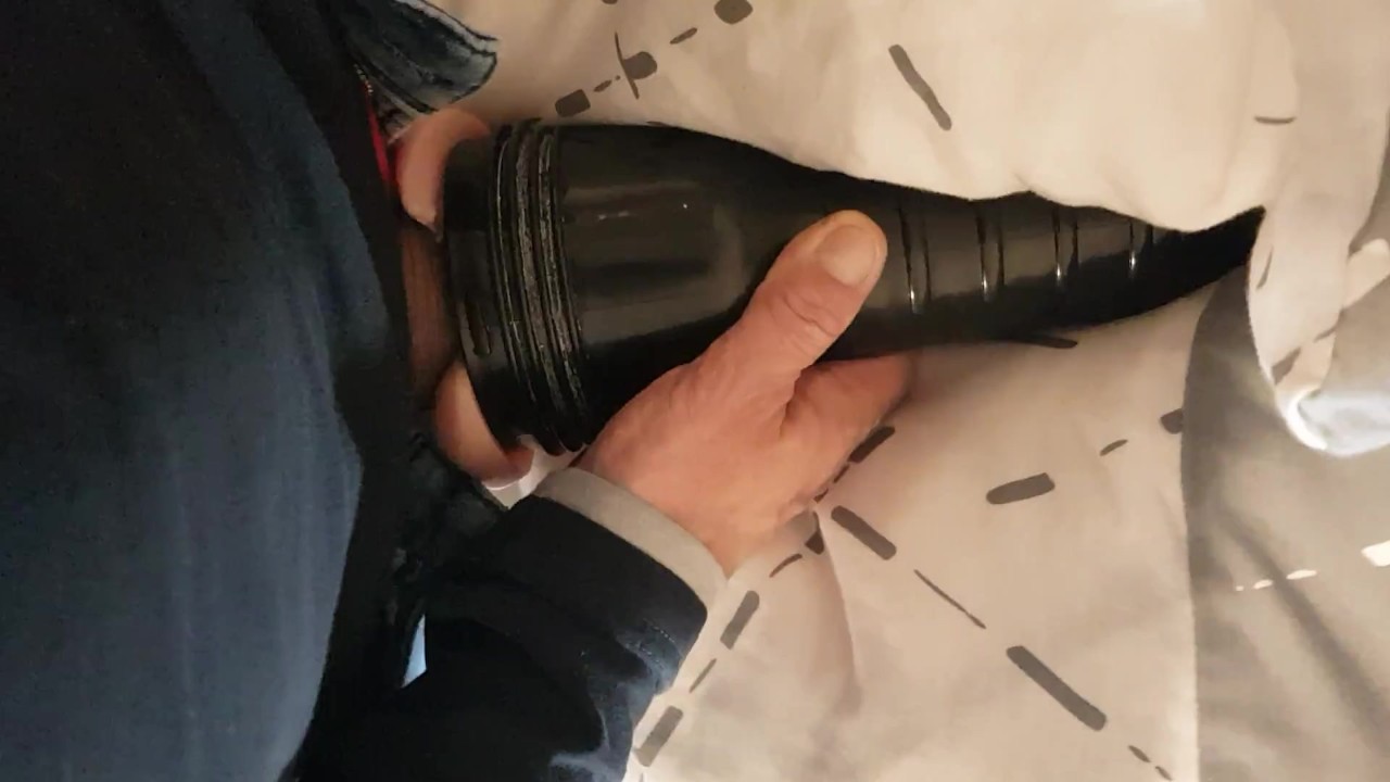 Guy Masturbates with Fleshlight in Solo Action