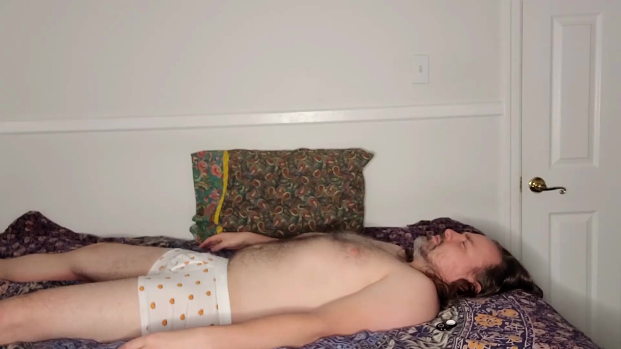 Guy Masturbates in Underwear