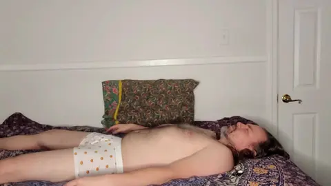 Guy Masturbates in Underwear