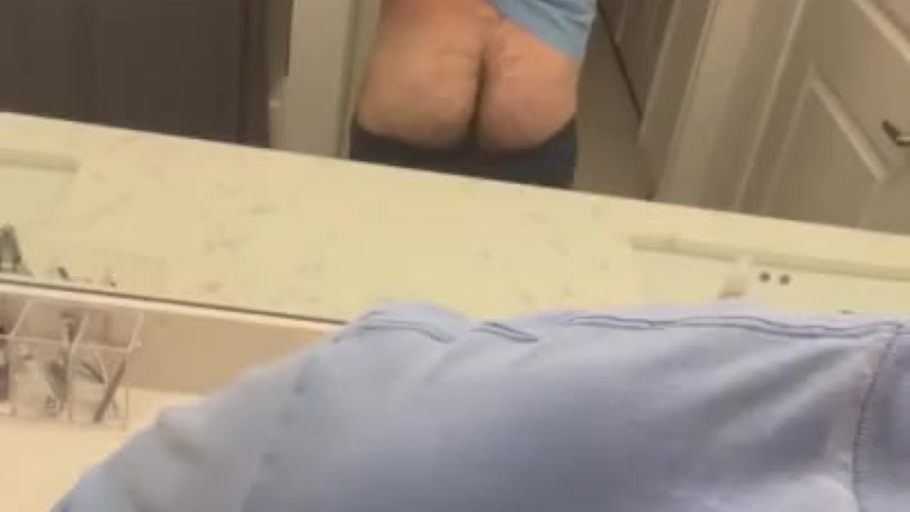 Hairy Frat Stud Shows Off Bubble Butt