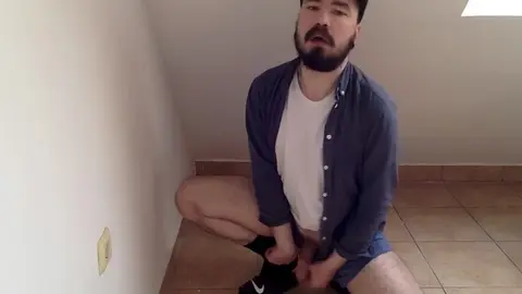 Submissive Bottom Rides Cock and Cums
