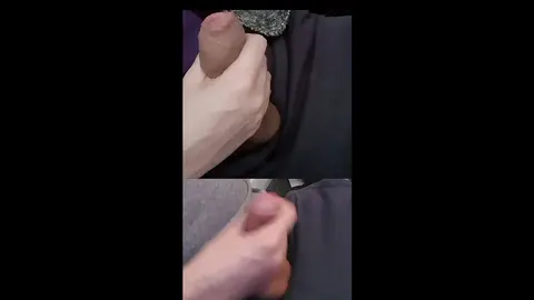 Guy Strokes Veiny Dicks with Pre-Cum