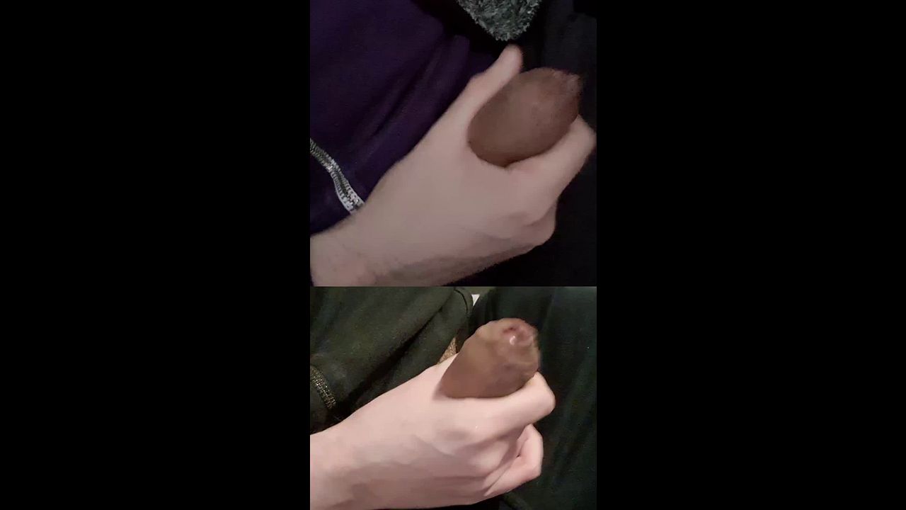 Two Massive Cocks Leak Pre-Cum During Jerk Off
