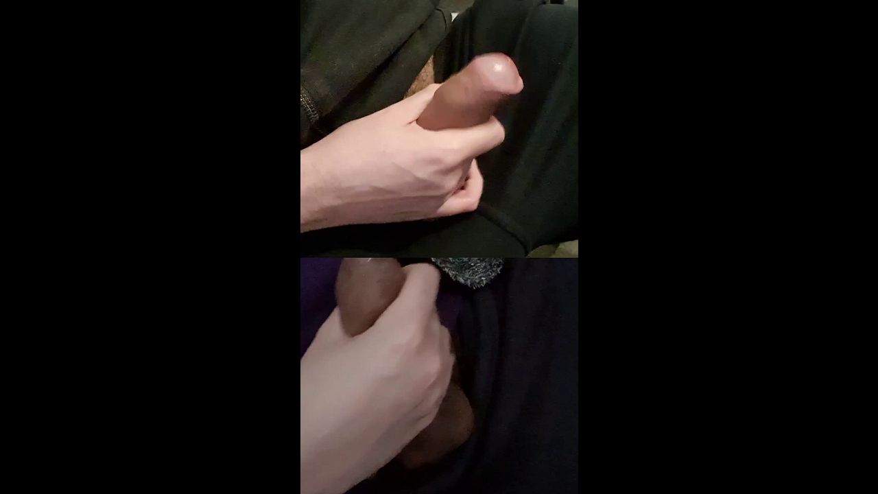 Twink Duo Strokes Veiny Dicks to Pre-Cum