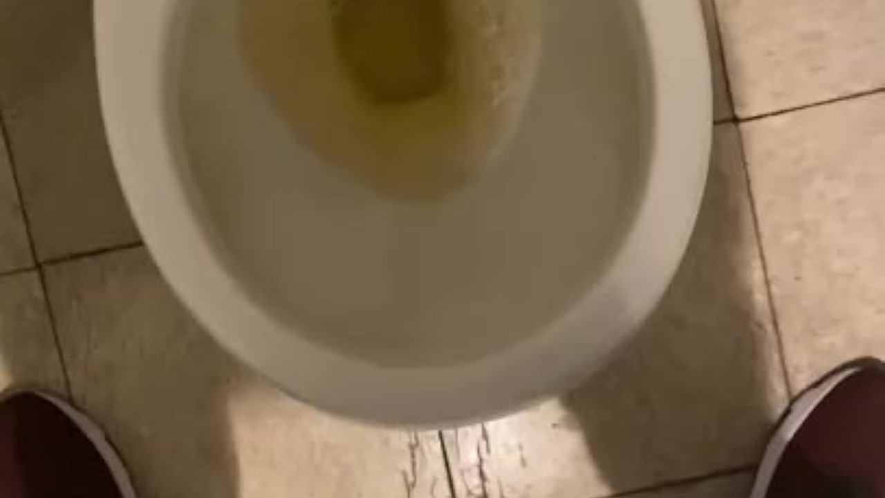 Gay Pissing at Gas Station