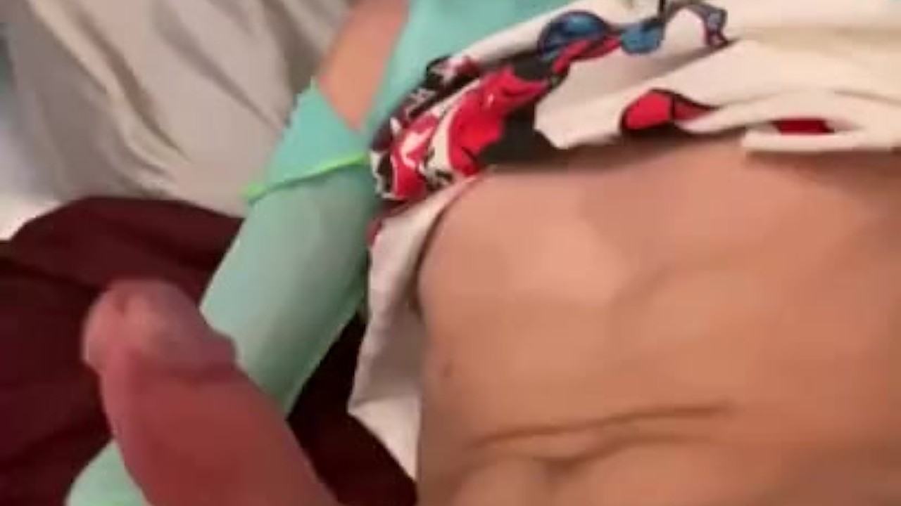 Skinny Guy Shows Off Huge Dick