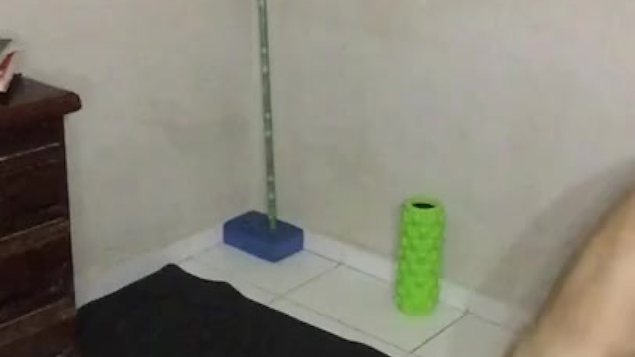 Rick Tantra Performs Naked Yoga