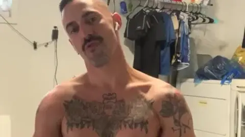 Guy Jerks Off in Garage and Cums