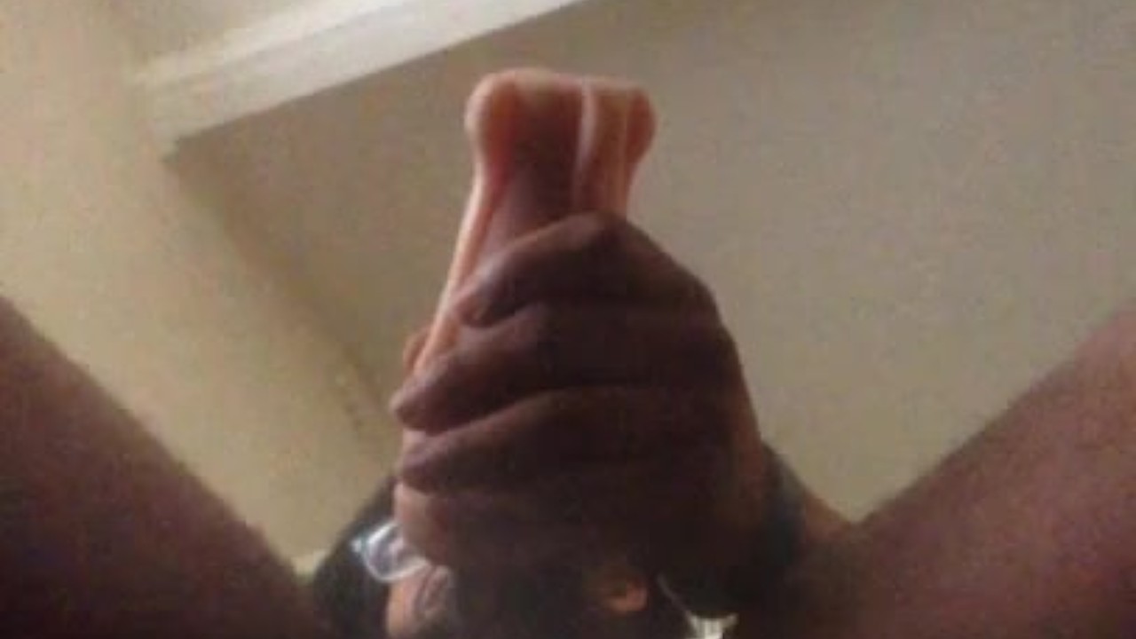 Black Cock Goes from Flaccid to Erect with Balls