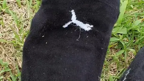 Hiker's Sweaty Feet Worshiped After Long Hike