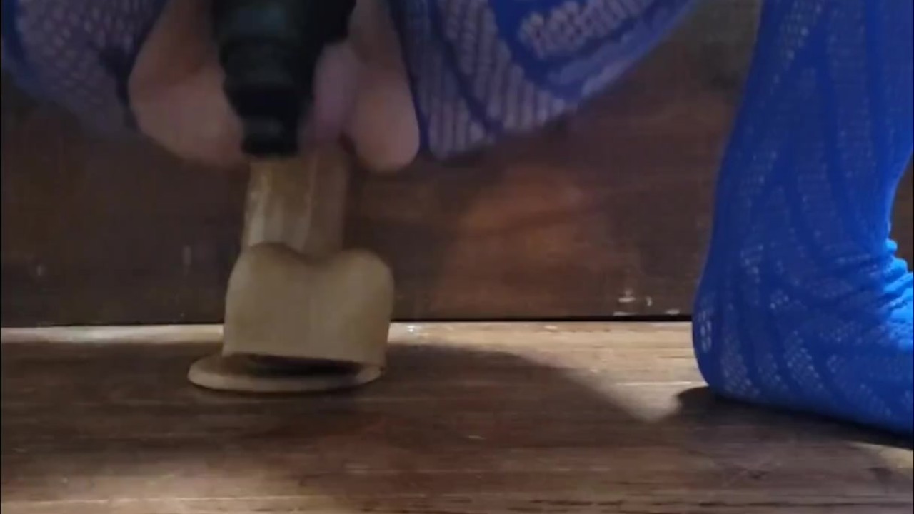 Guy Takes 12in Cock with Cage On