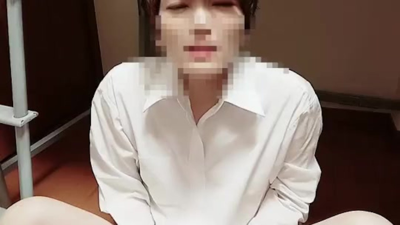 Japanese Hunk Pees with Legs Spread Wide