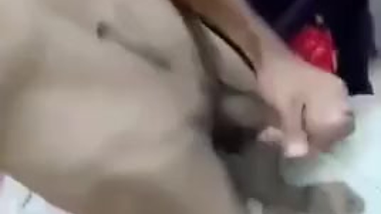 Solo Guy Jerks Off to Orgasm