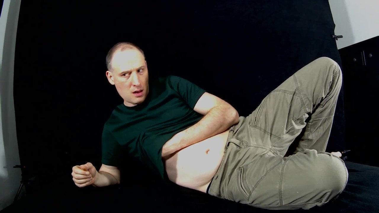 Guy Strips to Show Small Shaved Flaccid Cock