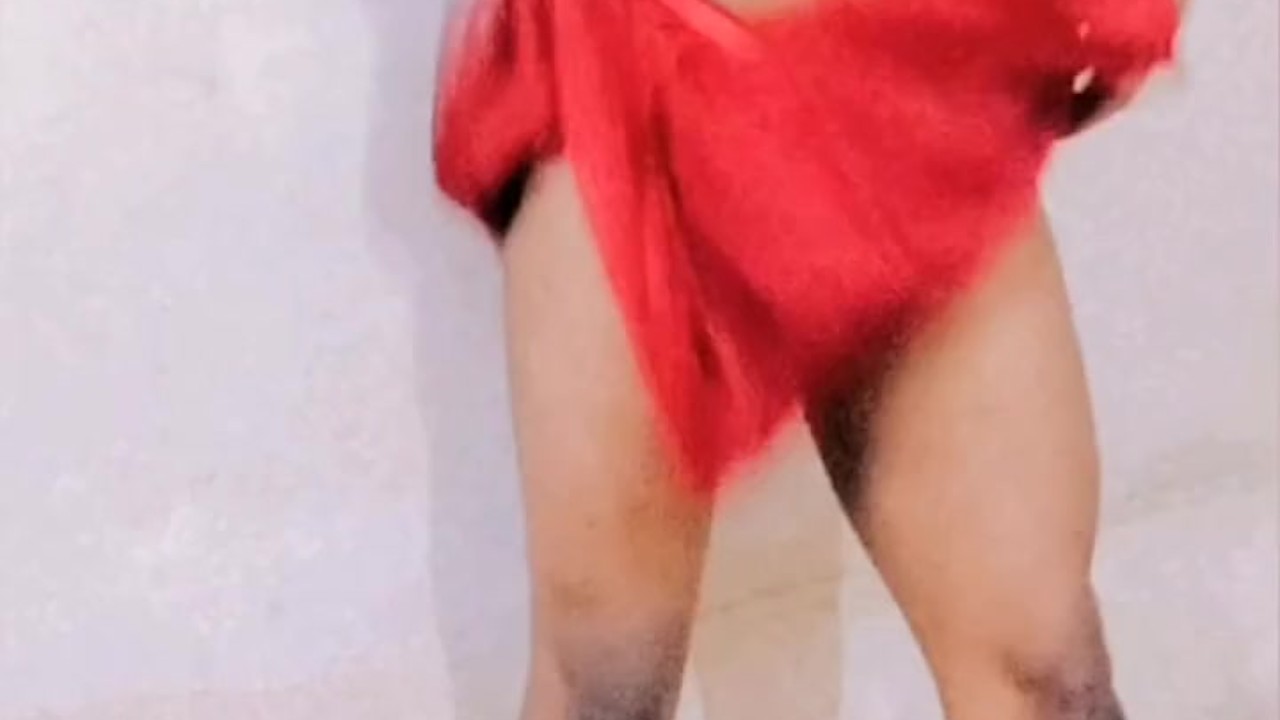Sissy Boy in Cage Enjoys Bath and Dance
